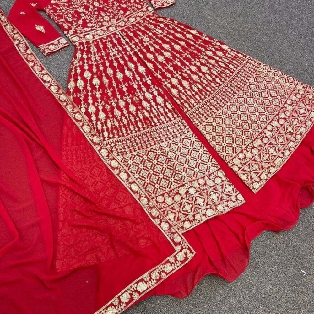 Indian long top lehenga set